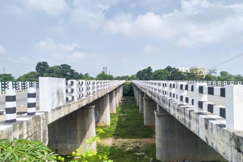 Dual bridge located in Kanke, Ranchi, Jharkhand