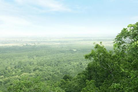 A view from Canary Hill, situated in the district of Hazaribagh, Jharkhand, India  G