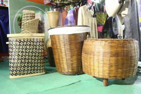 Beautiful bamboo basket