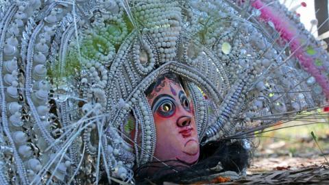 Chhau mask of Goddess Durga