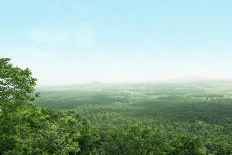 Scenic beauty from the top of Canary Hill, Hazaribagh, Jharkhand, India