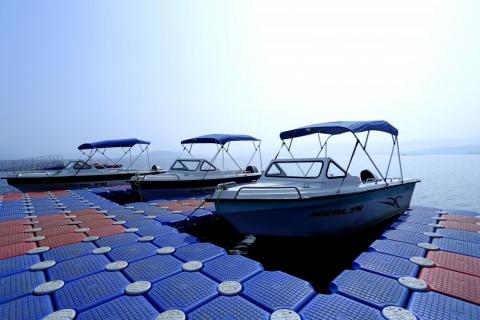 Scenic beauty of patratu dam with patratu lake resort