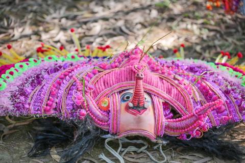 Chhau mask of lord Ganesha