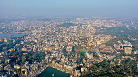 Urban aerial view