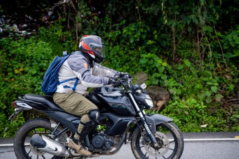 Biker in the Valley