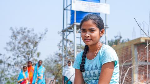 Portrait of village girl