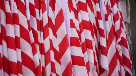 Festive Stripes in the Market