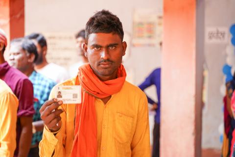 Election in Rural part of India