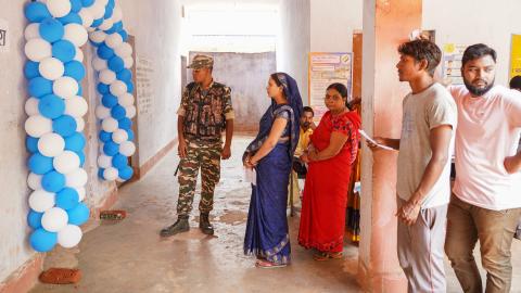 Election in Rural part of India