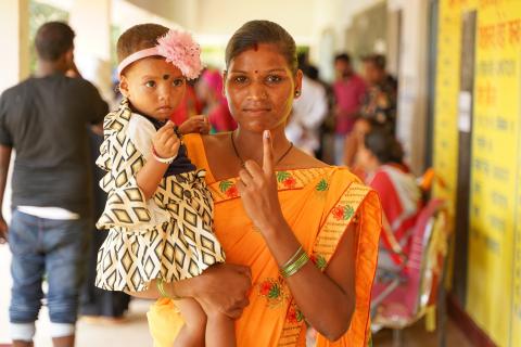 Election in Rural part of India